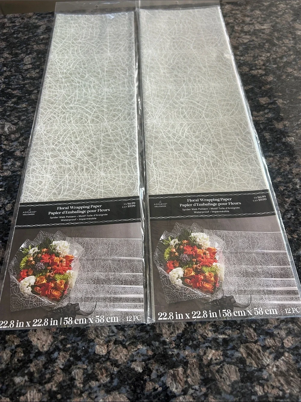 ASHLAND FLORAL SPIDER WEB PATTERN WRAPPING PAIER